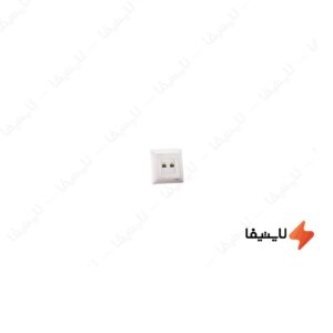 پریز-تلفن-دو-سوکت-ایران-الکتریک-مدل-الیزه