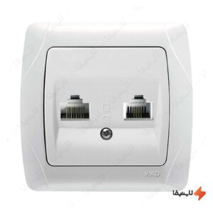 پریز-تلفن-دو-سوکت-ویکو-مدل-کارمن