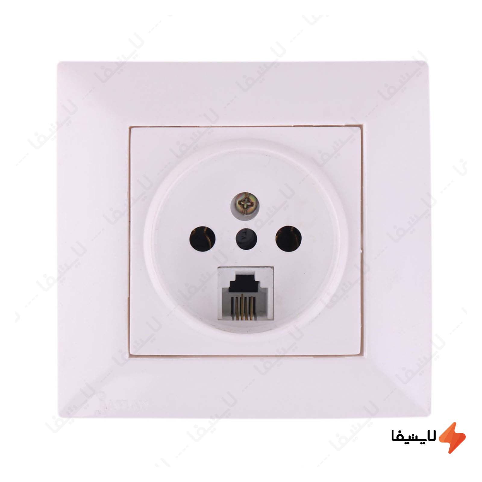 پریز تلفن و سوکت مشترک جهان الکتریک پریز-تلفن-و-سوکت-مشترک-جهان-الکتریک-مدل-آیسان