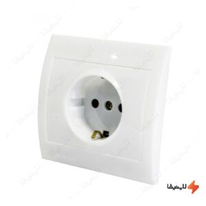 پریز-توکار-ارت-دار-خیام-الکتریک-با-هسته-پلی-کربنات-مدل-آریانا