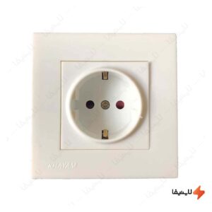 پریز-توکار-ارت-دار-مغزی-سرامیک-خیام-الکتریک-مدل-آرام