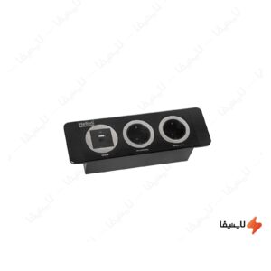 پریز-توکار-دو-خانه-ملونی-مدل-10080