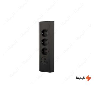 پریز-سه-خانه-روکار-کنج-ملونی-مدل-10086