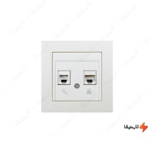پریز-شبکه-و-تلفن-اویدنت-کدMC2TN00X02
