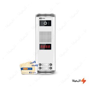پنل-آیفون-تصویری-4-واحدی-کارتی-تک-نما-K22-RFID