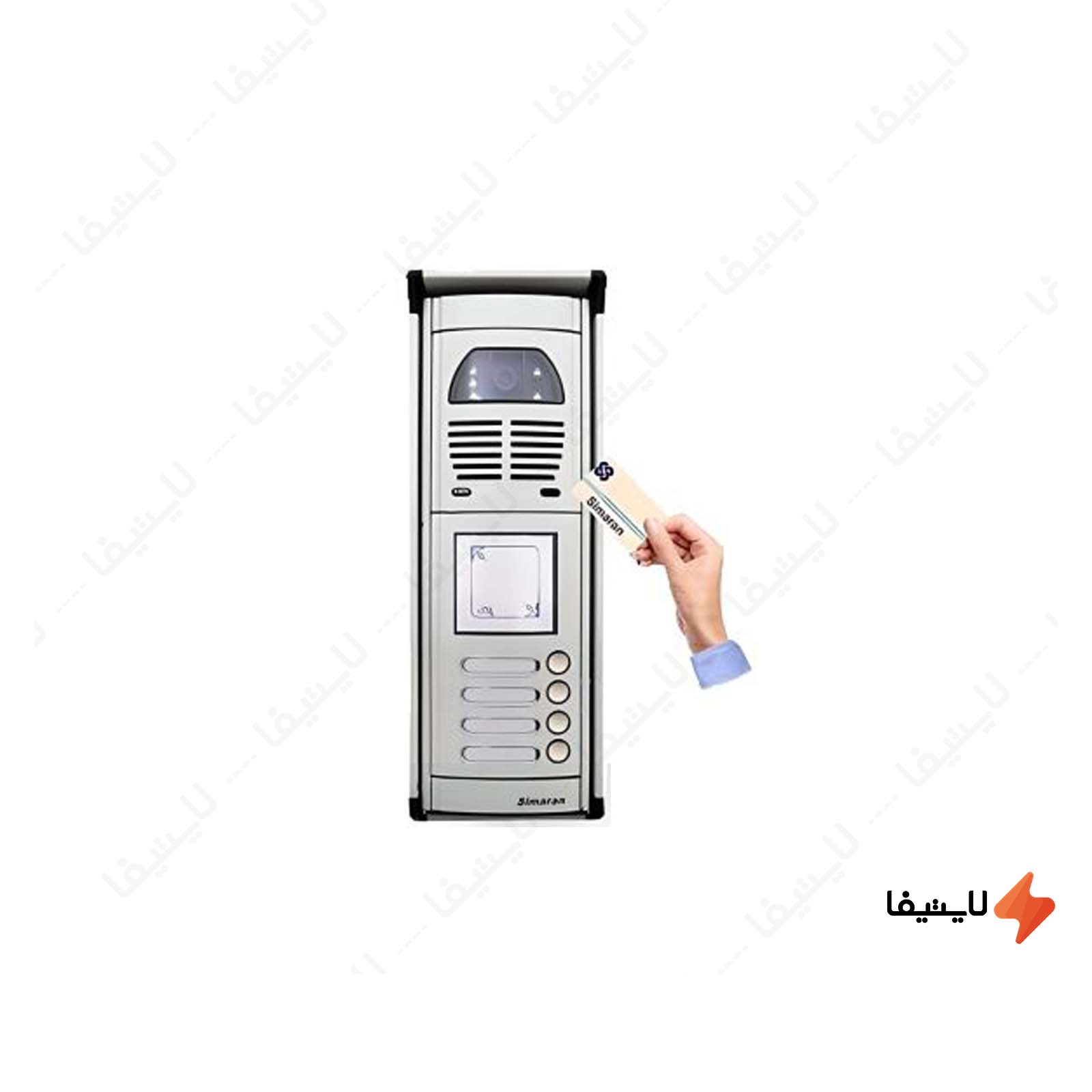 پنل آیفون تصویری 4 واحدی کارتی سیما پنل-آیفون-تصویری-4-واحدی-کارتی-سیماران-مدل-فوژان-VFC4-N