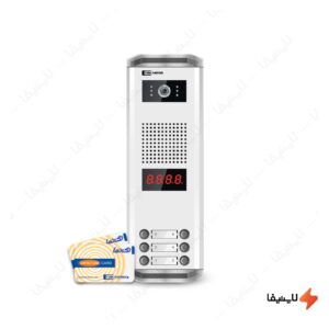 پنل-آیفون-تصویری-6-واحدی-کارتی-تک-نما-K23-RFID