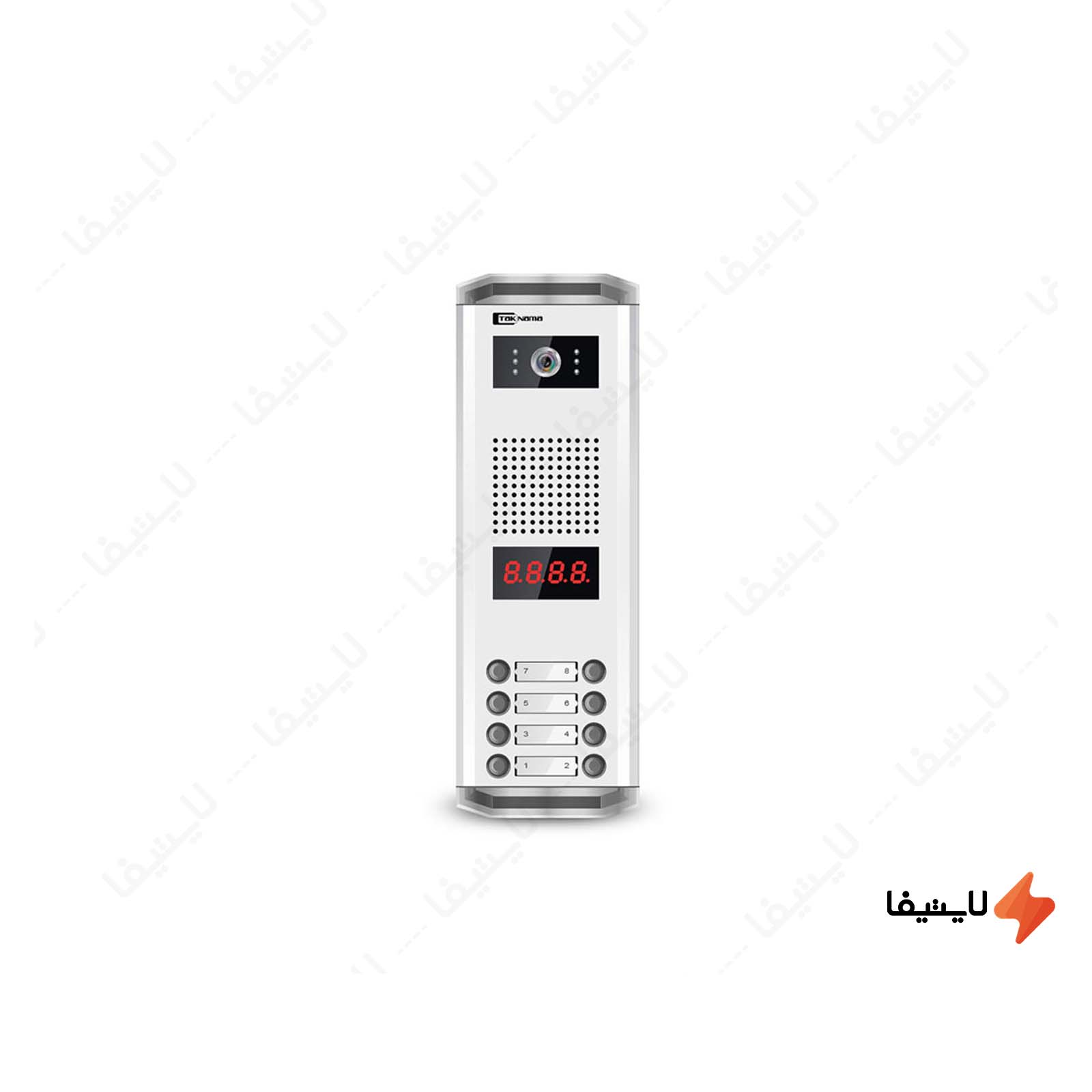 پنل آیفون تصویری 8 واحدی نامبرینگ س پنل-آیفون-تصویری-8-واحدی-نامبرینگ-ساده-تکنما-مدل-K24