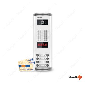 پنل-آیفون-تصویری-8-واحدی-کارتی-تک-نما-K24-RFID