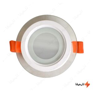 پنل-سقفی-توکار-گرد-شیشه-ای-12-وات-تکنوتل-کد-8212