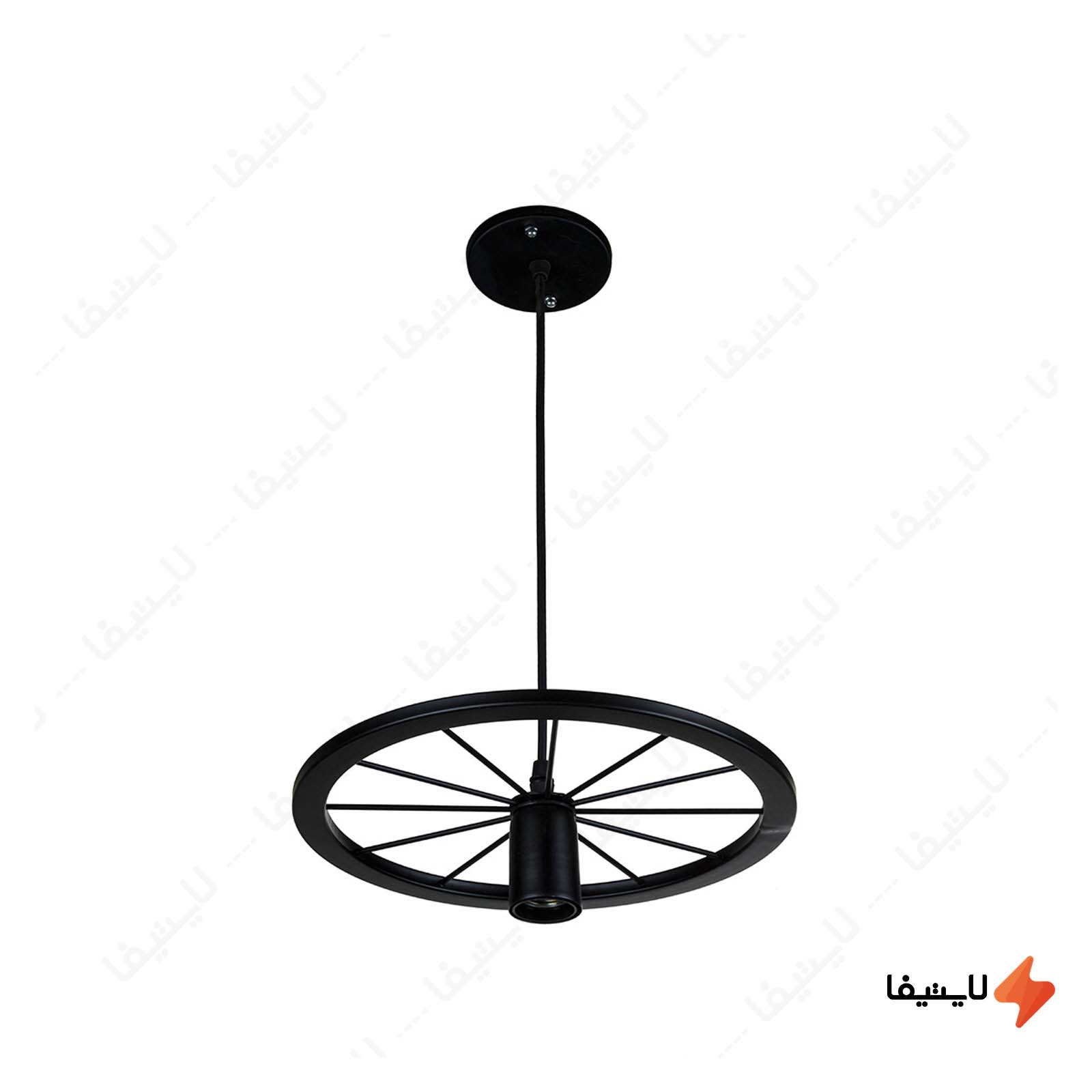 چراغ آویز تک شعله چشمه نور کد 2313/1BK چراغ-آویز-تک-شعله-چشمه-نور-کد-23131BK
