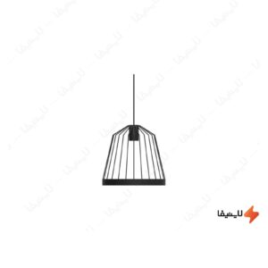 چراغ-آویز-قفسی-فلزی-سبک-معاصر-هاتو-تیپ-1-مدل-CG1