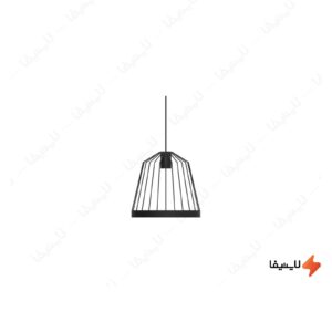 چراغ-آویز-قفسی-فلزی-سبک-معاصر-هاتو-تیپ-1-مدل-CG1S