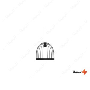 چراغ-آویز-قفسی-فلزی-سبک-معاصر-هاتو-تیپ-2-مدل-CG2S