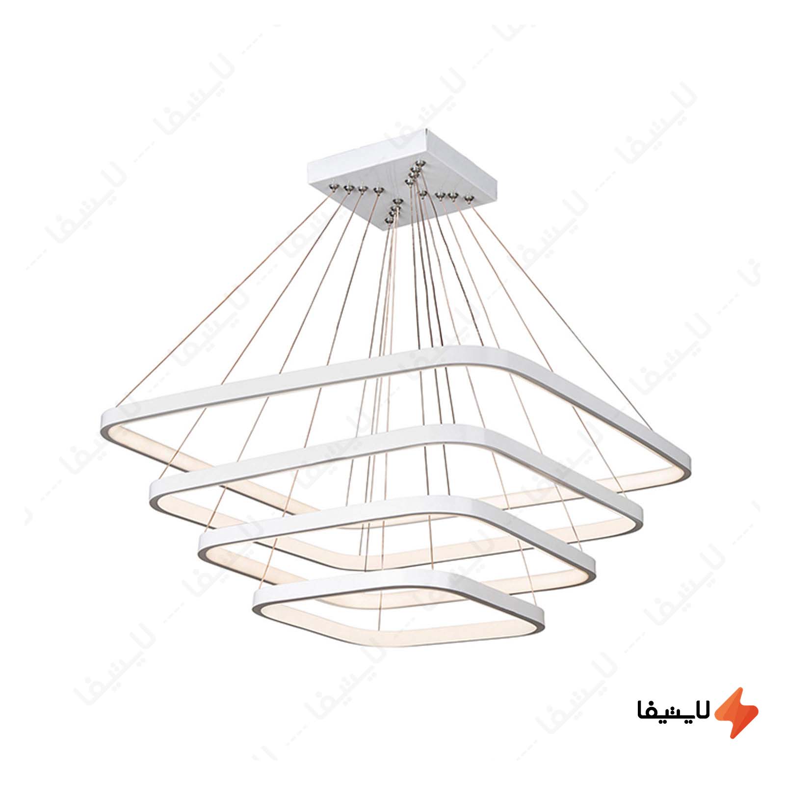 چراغ آویز چشمه نور کد A6308/4-WT چراغ-آویز-مدرن-چشمه-نور-کد-A63084-WT