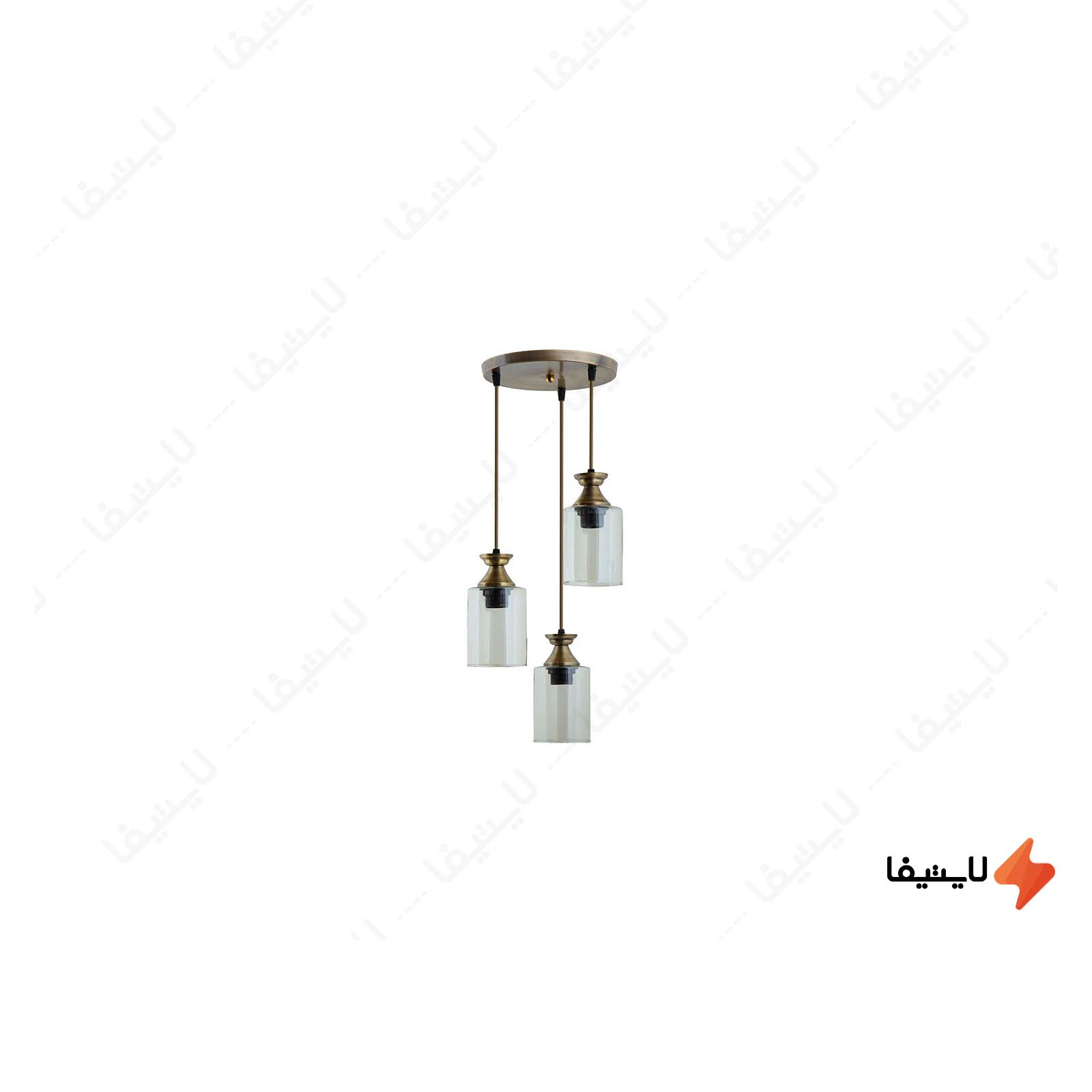 چراغ آویز چشمه نور کد A1281/3H-A چراغ-آویز-چشمه-نور-کد-A12813H-A
