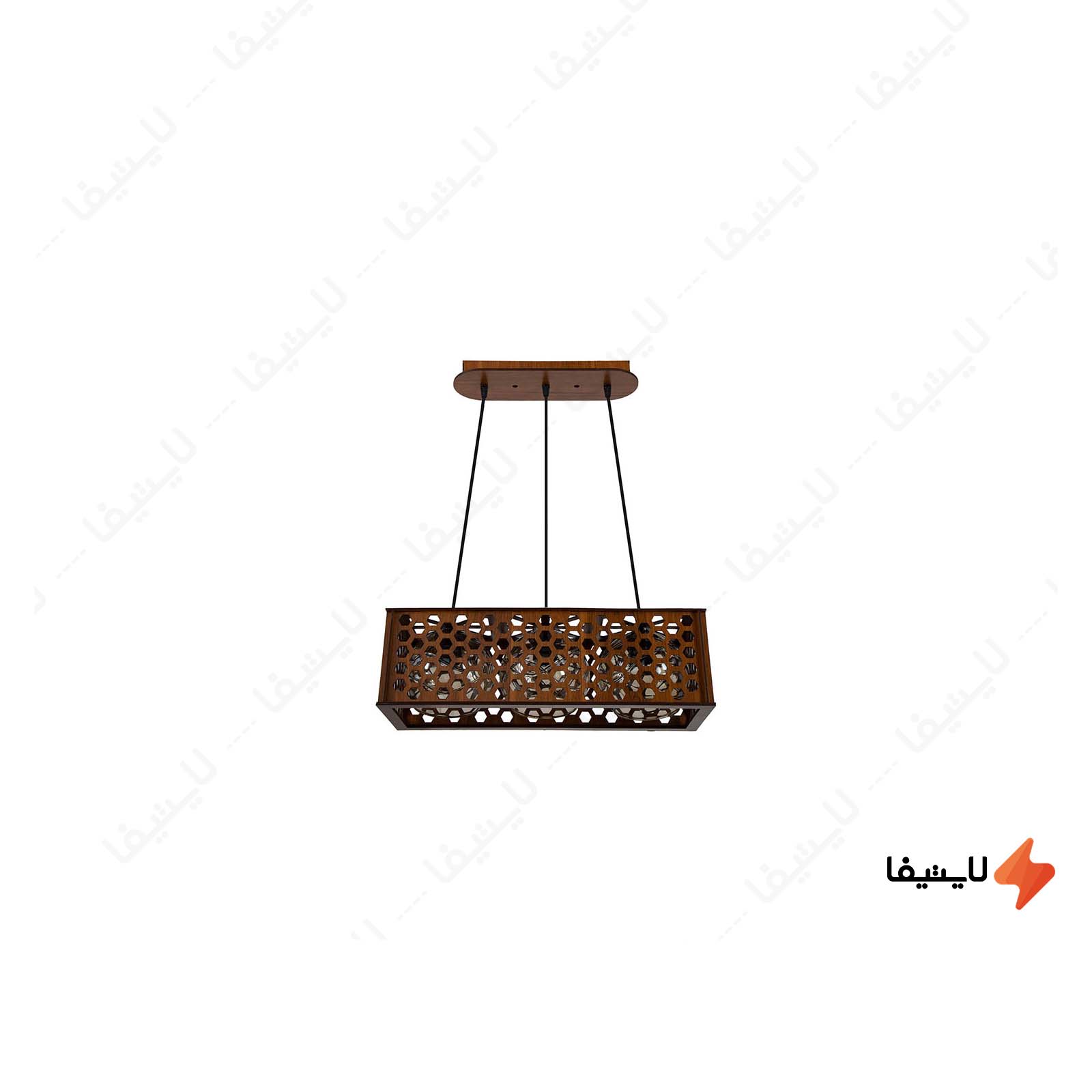 چراغ آویز چوبی چشمه نور کد A1327/3H-BR چراغ-آویز-چوبی-چشمه-نور-کد-A13273H-BR