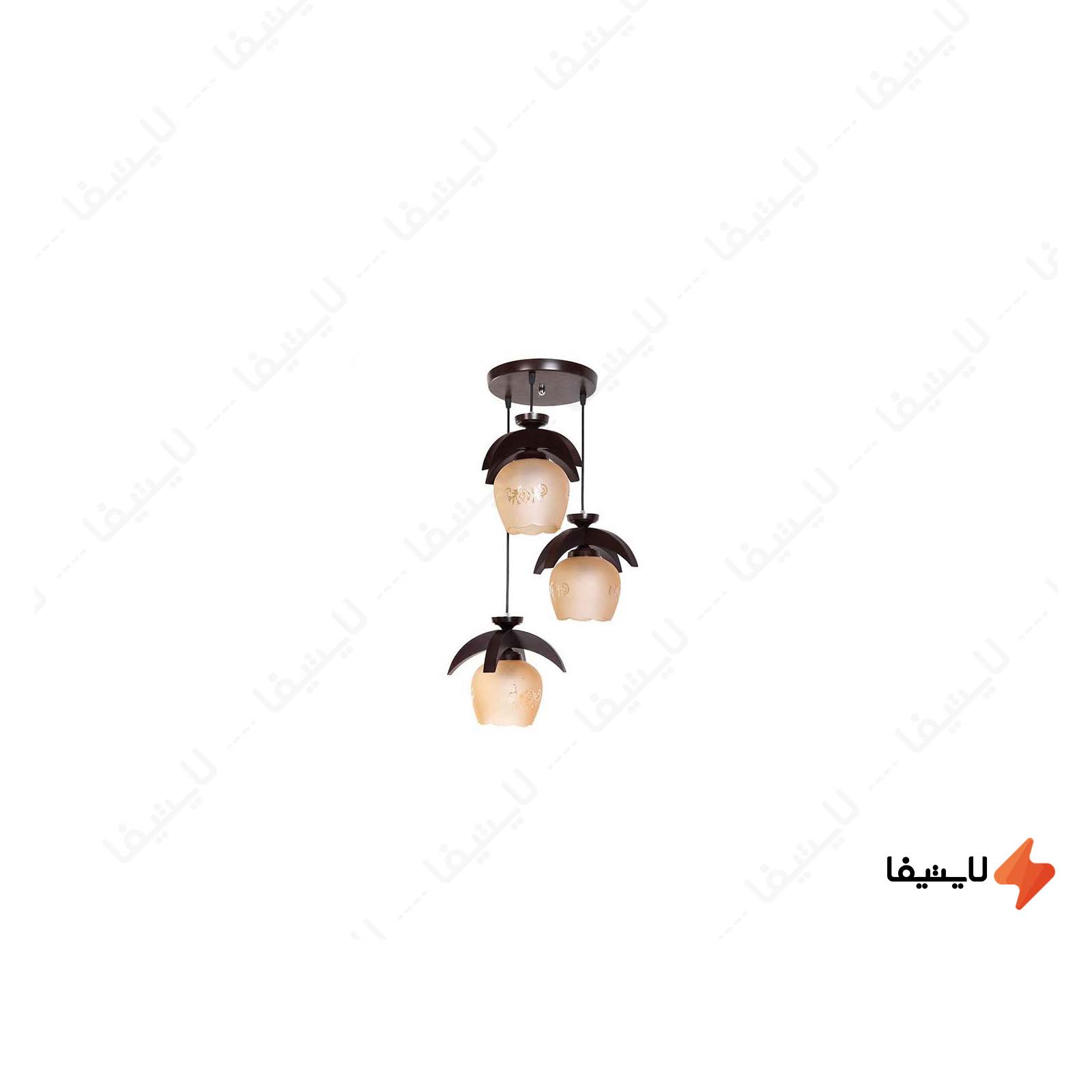 چراغ آویز ۳ شعله چشمه نور کد G505/3H-BR چراغ-آویز-۳-شعله-چشمه-نور-کد-G5053H-BR