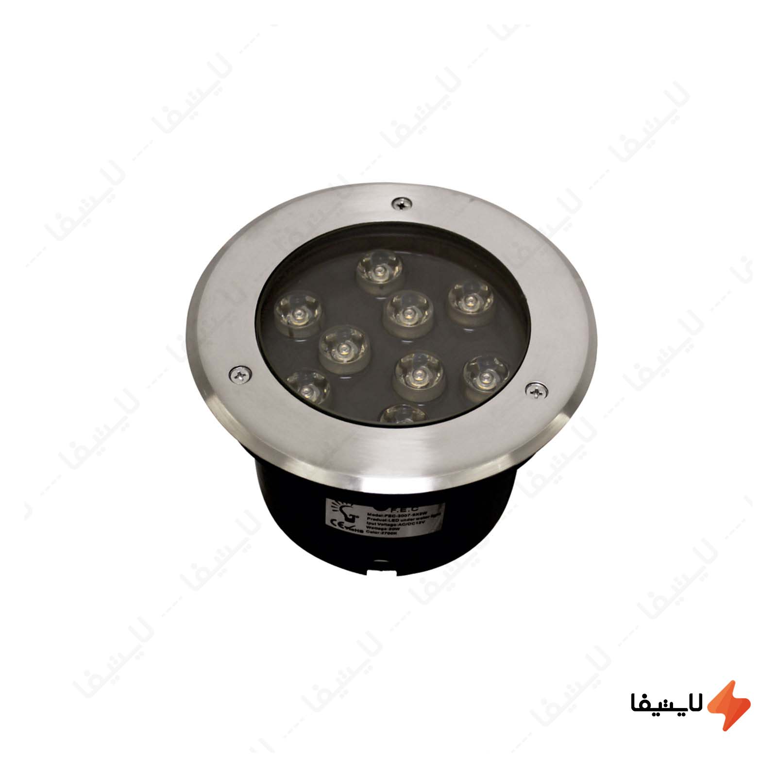 چراغ استخری توکار گرد 27 وات فاین ال چراغ-استخری-توکار-گرد-27-وات-فاین-الکتریک-مدل-FEC-3007
