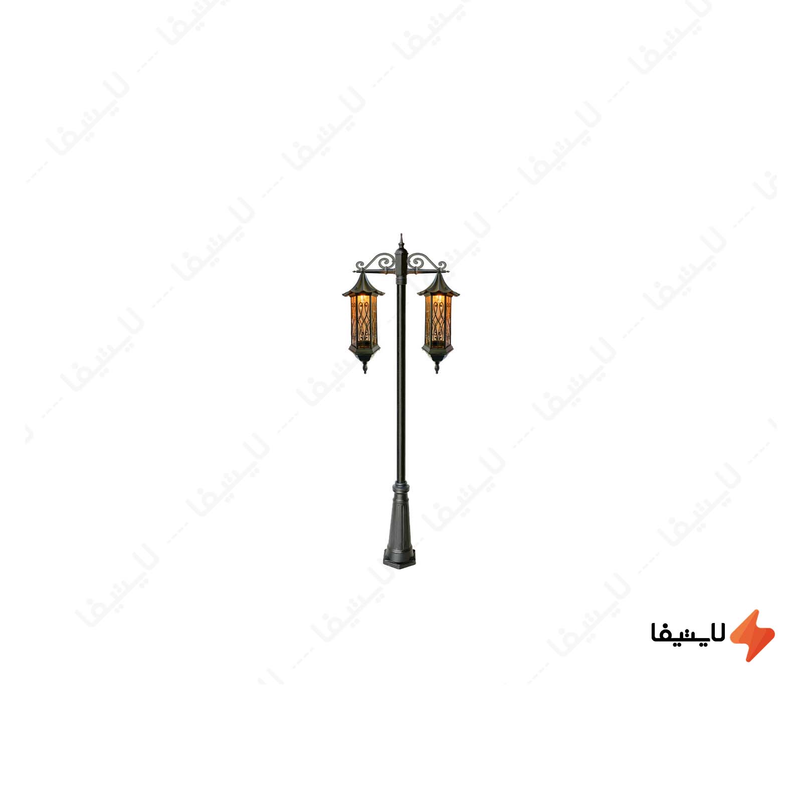چراغ ایستاده دوشاخه ایفل مدل لاکچر چراغ-ایستاده-دوشاخه-ایفل-مدل-لاکچری-پرو-کد-E2821-L