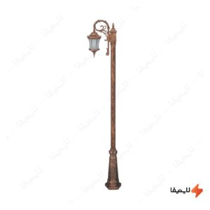 چراغ-تکشاخه-حیاطی-و-پارکی-تکشیدفام-مدل-رابو-کمرباریک-کد-91200-15-7813