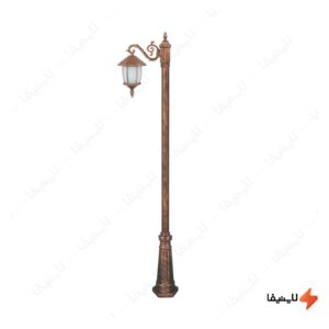 چراغ-تکشاخه-حیاطی-و-پارکی-تکشیدفام-مدل-ویکتوریا-خمره-ای-کد-91200-15-8112