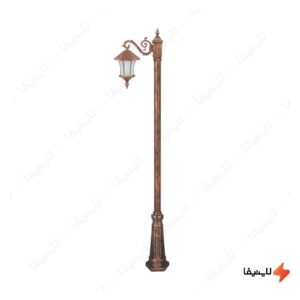 چراغ-تکشاخه-حیاطی-و-پارکی-تکشیدفام-مدل-ویکتوریا-کمرباریک-کد-91200-15-8212