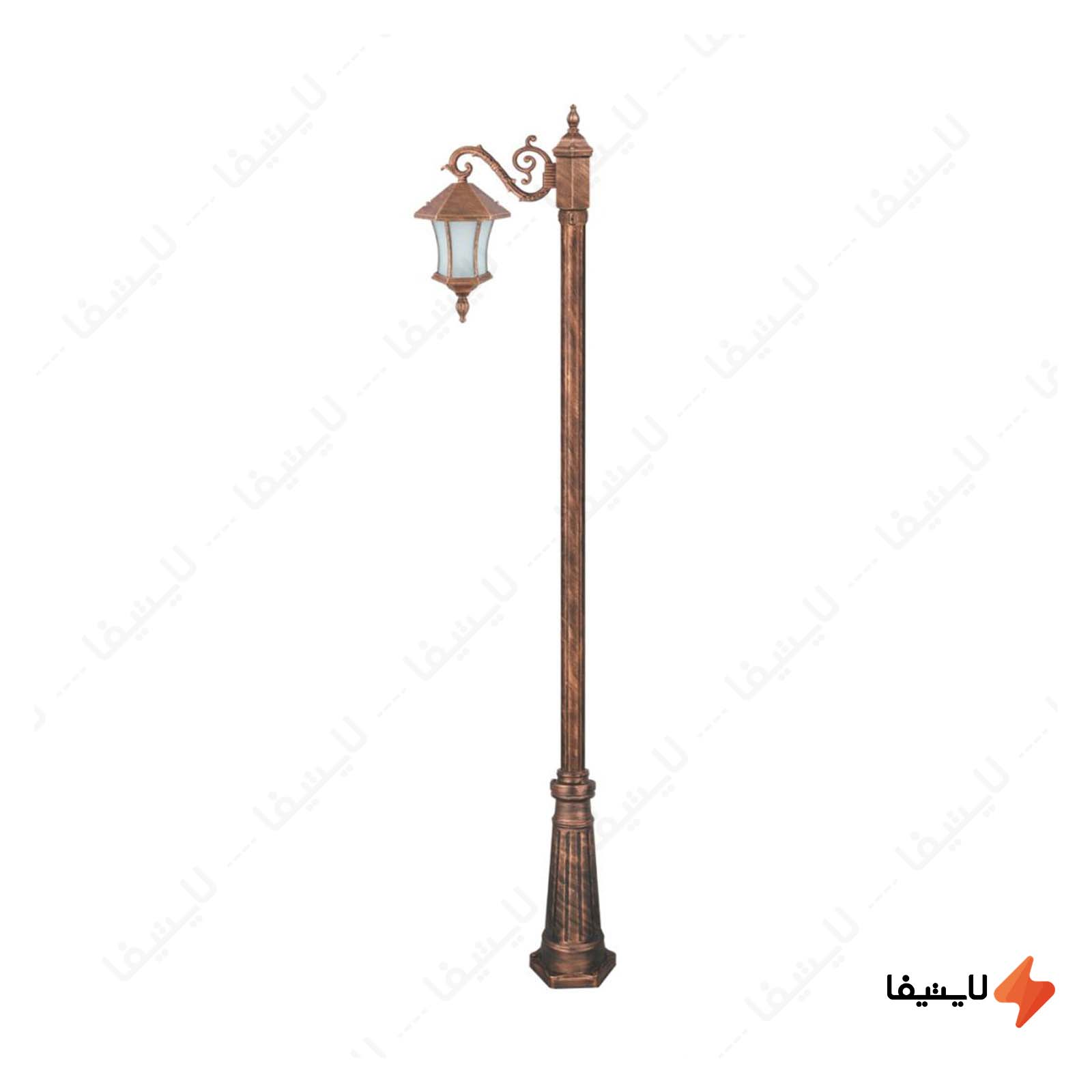 چراغ تکشاخه حیاطی و پارکی تکشیدفام چراغ-تکشاخه-حیاطی-و-پارکی-تکشیدفام-مدل-ویکتوریا-کمرباریک-کد-91200-15-8212