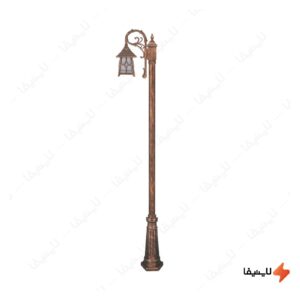 چراغ-تکشاخه-حیاطی-و-پارکی-تکشیدفام-مدل-کلبه-کد-91200-8313