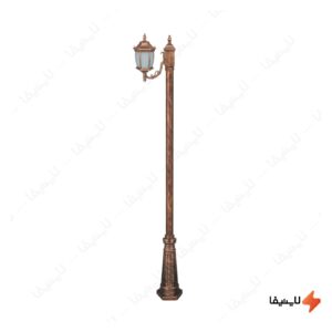 چراغ-تکشاخه-پارکی-تکشیدفام-مدل-رابو-خمره-ای-کد-91200-16-7711