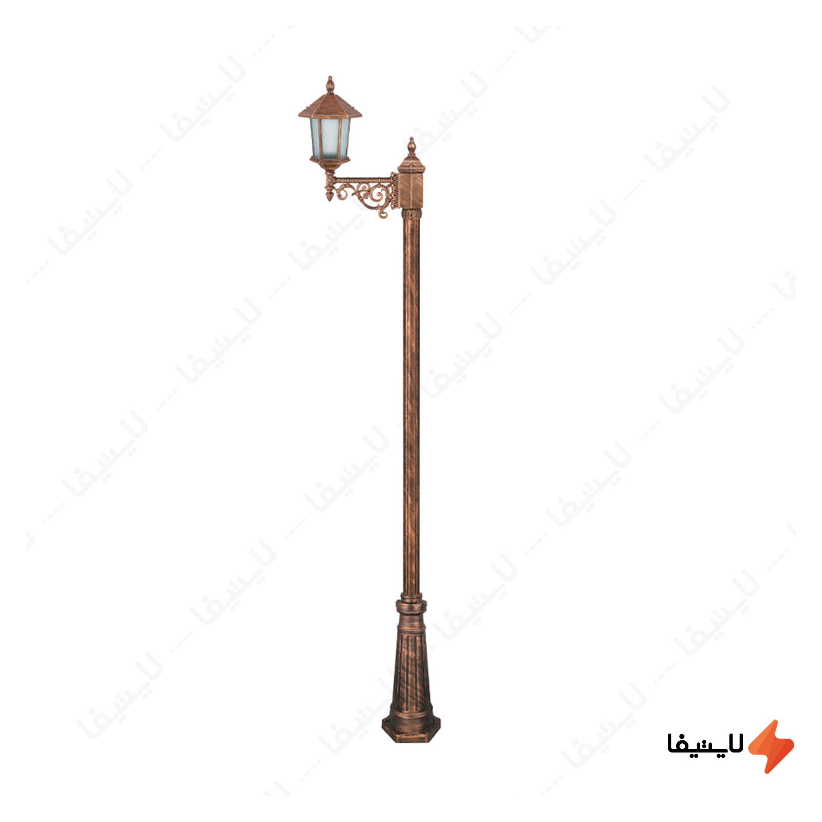چراغ تکشاخه پارکی تکشیدفام مدل ویک چراغ-تکشاخه-پارکی-تکشیدفام-مدل-ویکتوریا-کد-91200-16-7515