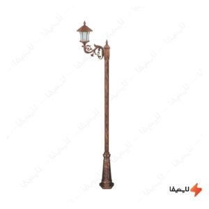 چراغ-تکشاخه-پارکی-تکشیدفام-مدل-ویکتوریا-کمرباریک-کد-91200-16-8214