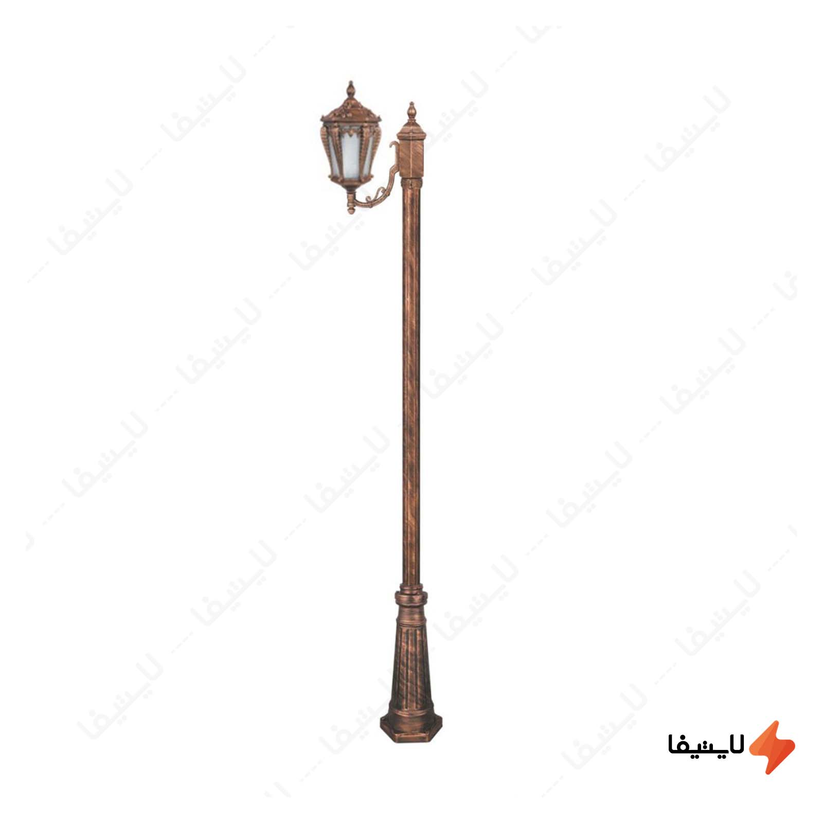 چراغ تکشاخه پارکی تکشیدفام مدل پال چراغ-تکشاخه-پارکی-تکشیدفام-مدل-پالیز-کد-91200-16-8511
