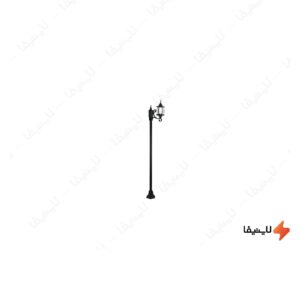 چراغ-حیاطی-ایستاده-تک-شاخه-با-طول-یک-متر-شفق-مدل-تینا-کد-3611