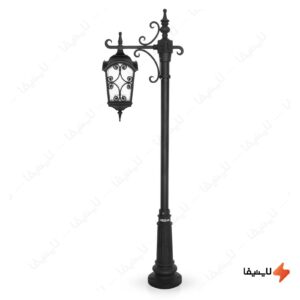 چراغ-حیاطی-ایستاده-تک-شاخه-شب-تاب-مدل-آروین-کد-SH-106711020