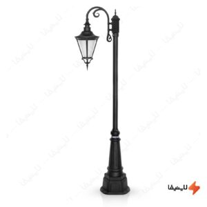 چراغ-حیاطی-ایستاده-تک-شاخه-شب-تاب-مدل-اسپانیایی-کد-SH-108011220