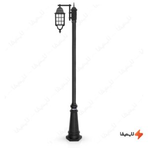چراغ-حیاطی-ایستاده-تک-شاخه-شب-تاب-مدل-مشبک-کد-SH-104110420