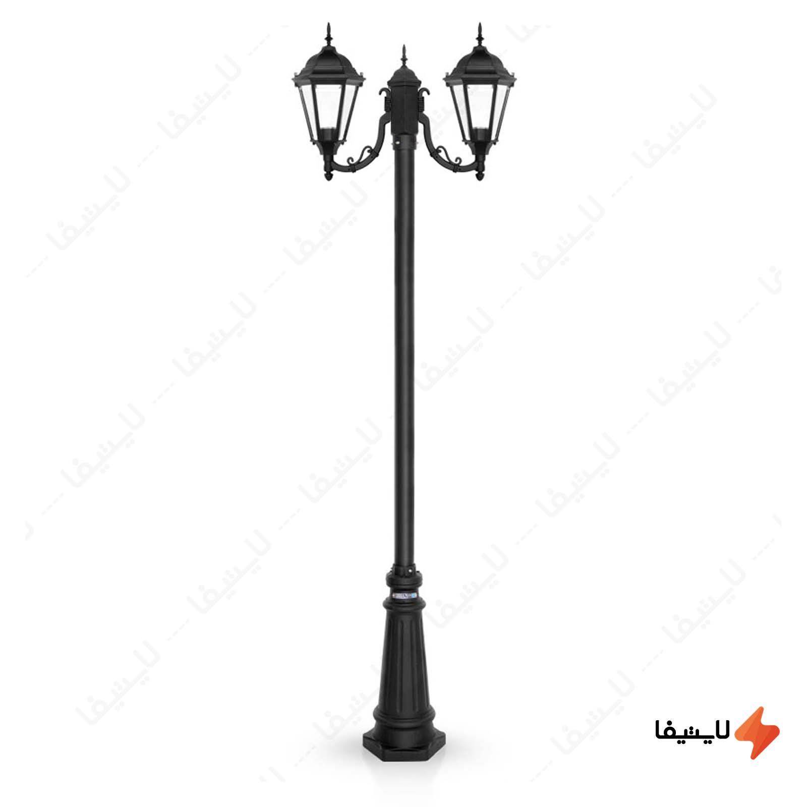 چراغ حیاطی ایستاده دو شاخه شب تاب م چراغ-حیاطی-ایستاده-دو-شاخه-شب-تاب-مدل-رومی-کد-SH-104320110
