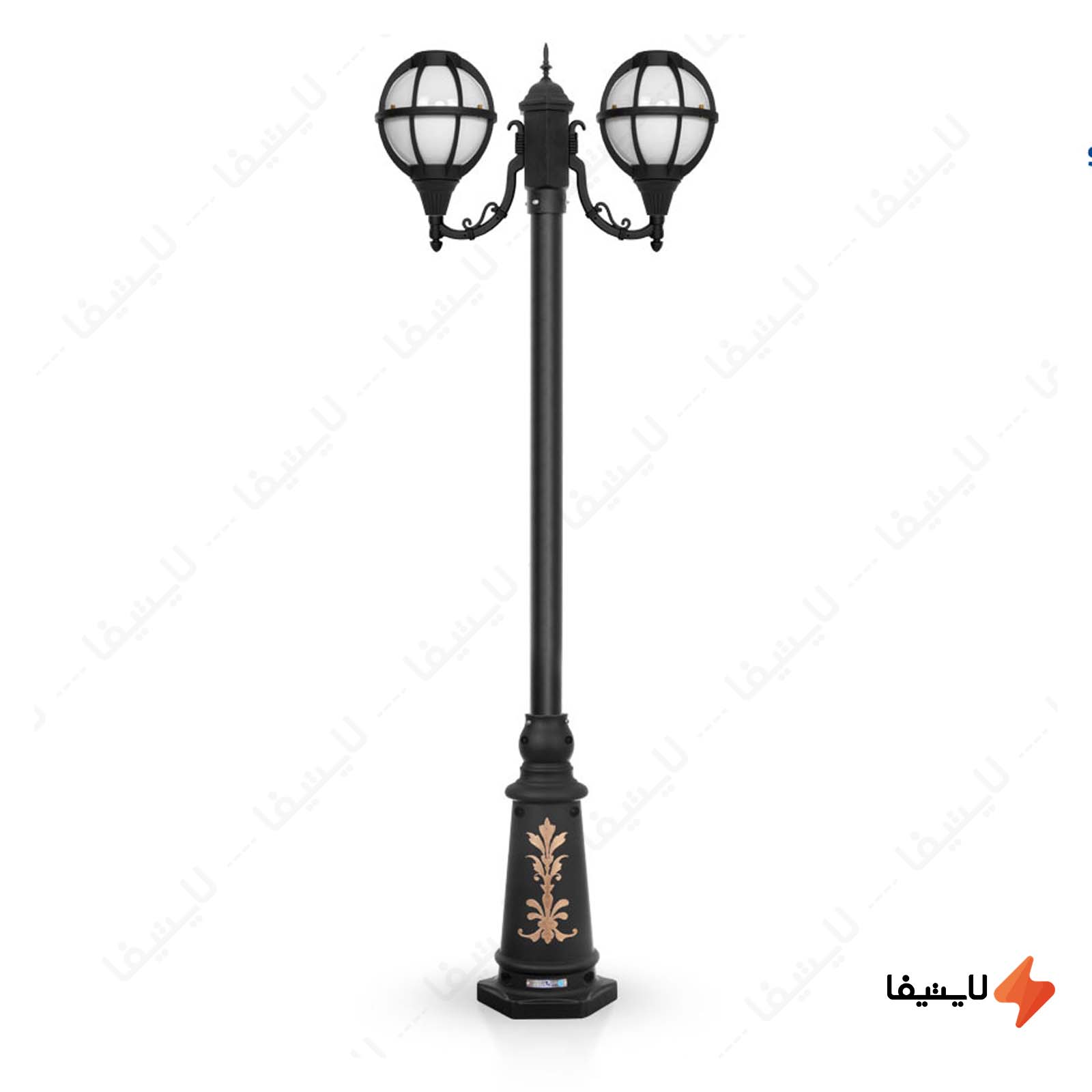 چراغ حیاطی ایستاده دو شاخه شب تاب م چراغ-حیاطی-ایستاده-دو-شاخه-شب-تاب-مدل-مروارید-کد-SH-105220110