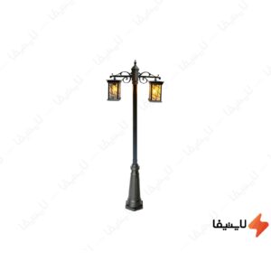 چراغ-حیاطی-دو-شاخه-ایفل-مدل-آدریان-E2921