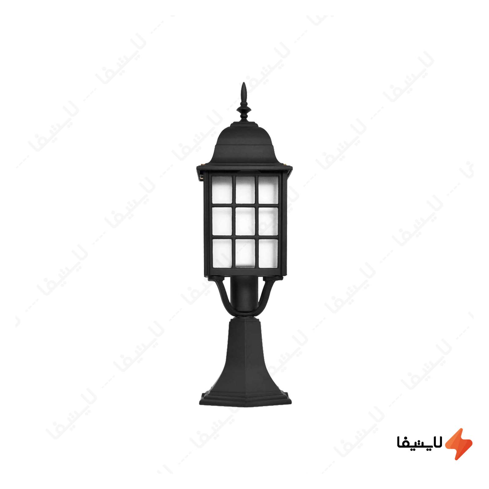 چراغ حیاطی ایستاده شب تاب SH-104103010 مد چراغ-حیاطی-سردری-شب-تاب-مدل-مشبک-SH-104103010