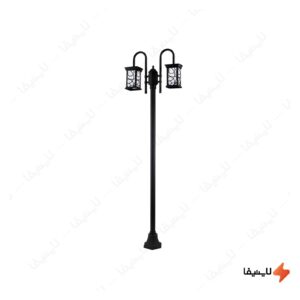 چراغ-حیاطی-و-پارکی-ایستاده-دو-شعله-شعاع-مدل-SH-1721-2