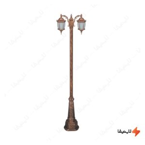 چراغ-دوشاخه-حیاطی-و-پارکی-تکشیدفام-مدل-رابو-خمره-ای-کد-91215-15-7721