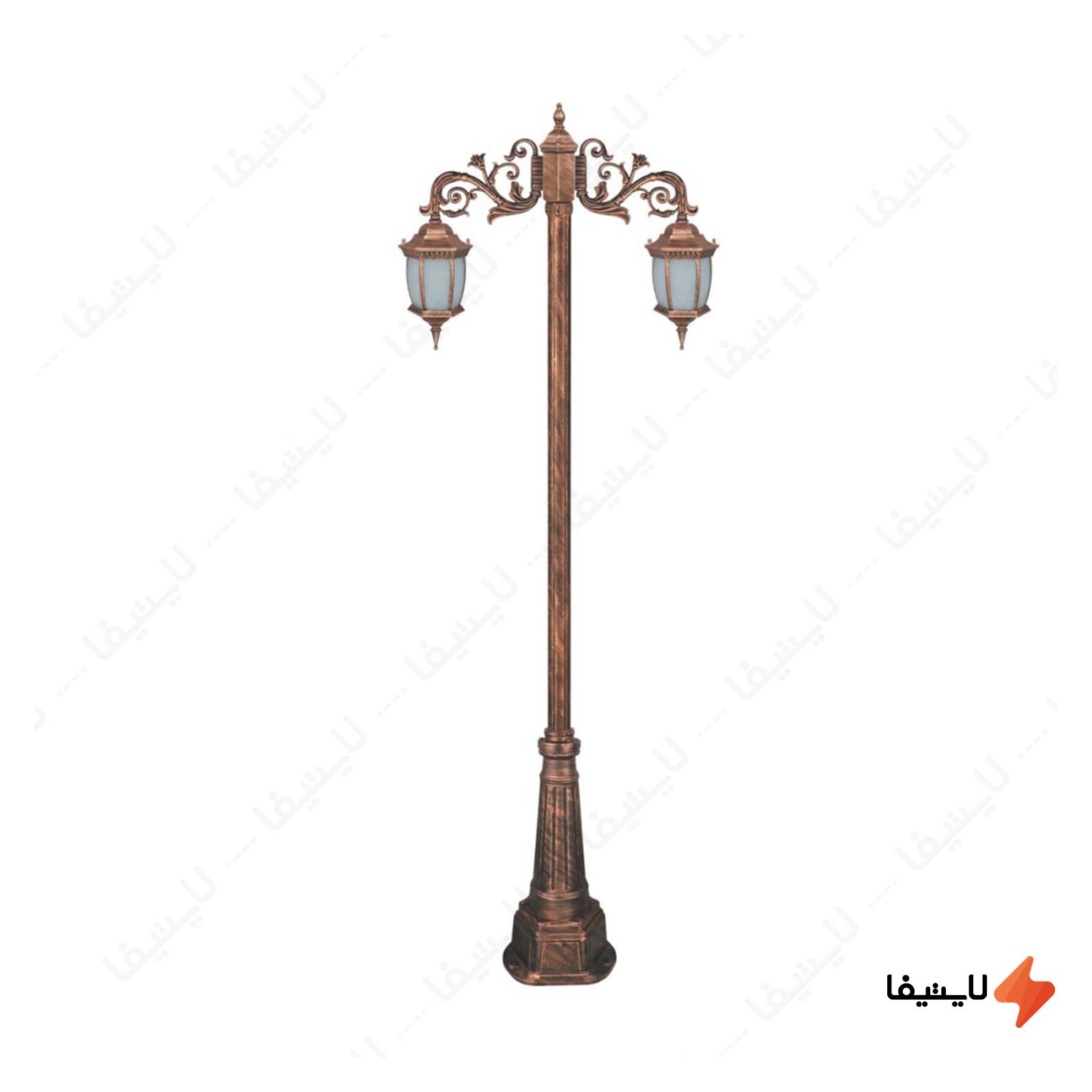 چراغ دوشاخه حیاطی و پارکی تکشیدفام چراغ-دوشاخه-حیاطی-و-پارکی-تکشیدفام-مدل-رابو-خمره-ای-کد-91215-15-7724