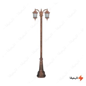 چراغ-دوشاخه-حیاطی-و-پارکی-تکشیدفام-مدل-رابو-کد-91215-15-7121