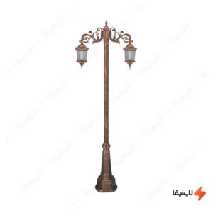 چراغ-دوشاخه-حیاطی-و-پارکی-تکشیدفام-مدل-رابو-کد-91215-15-7124