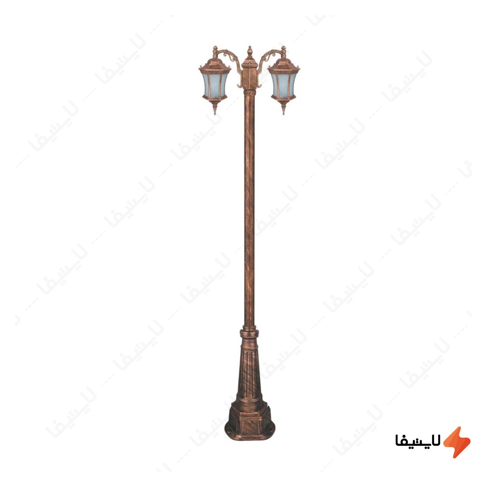 چراغ دوشاخه حیاطی و پارکی تکشیدفام چراغ-دوشاخه-حیاطی-و-پارکی-تکشیدفام-مدل-رابو-کمرباریک-کد-91215-15-7821