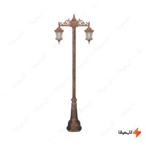 چراغ-دوشاخه-حیاطی-و-پارکی-تکشیدفام-مدل-رابو-کمرباریک-کد-91215-15-7825