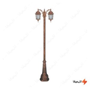 چراغ-دوشاخه-حیاطی-و-پارکی-تکشیدفام-مدل-معبد-رابو-خمره-ای-کد-91215-15-7921