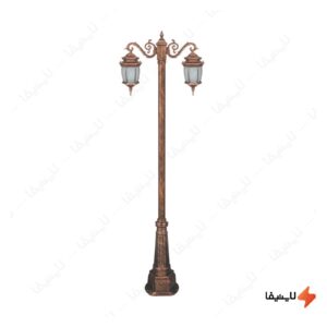 چراغ-دوشاخه-حیاطی-و-پارکی-تکشیدفام-مدل-معبد-رابو-خمره-ای-کد-91215-15-7922